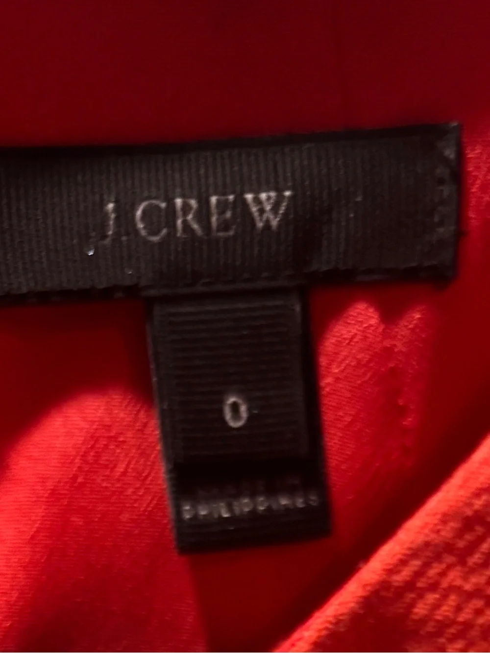 J CREW Womens 0 A Line Dress Mid Bell Sleeve Cocktail Party Colorful Coral